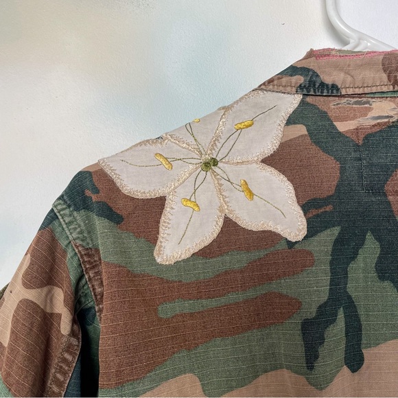 Upcycled Army Fatigue Jacket - Picture 3 of 5